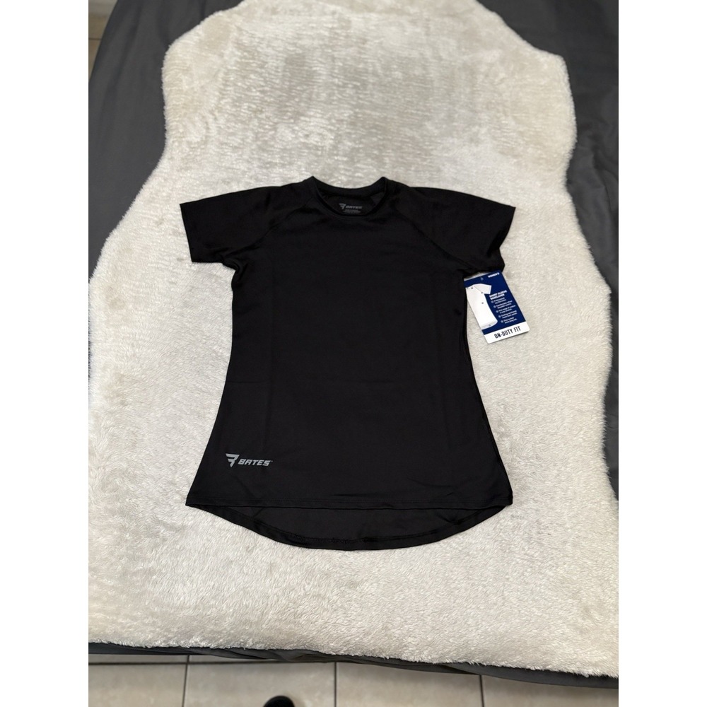 New Bates Short Sleeve Base layer On Duty Fit Black Short Sleeve Top Small Shirt